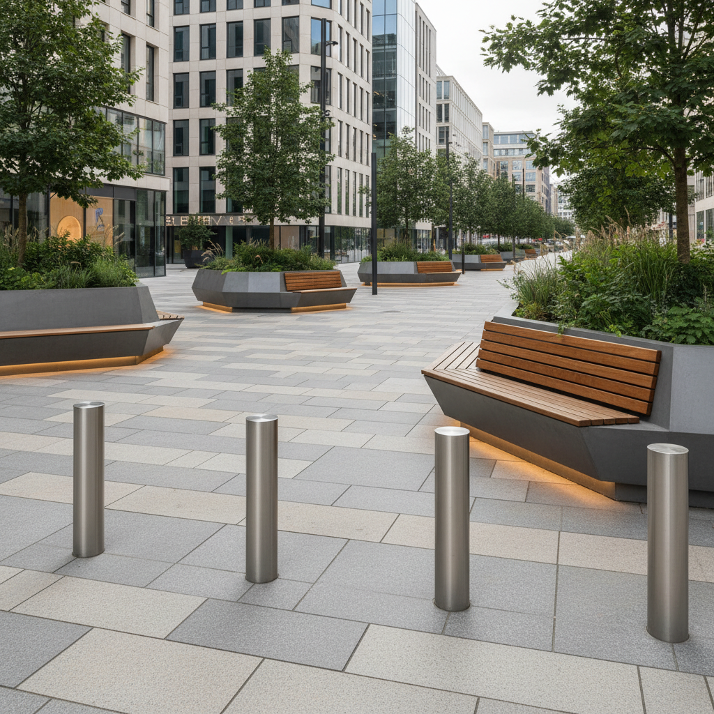 Zones piétonnes et mobilier urbain de sécurité : concilier protection et cadre de vie